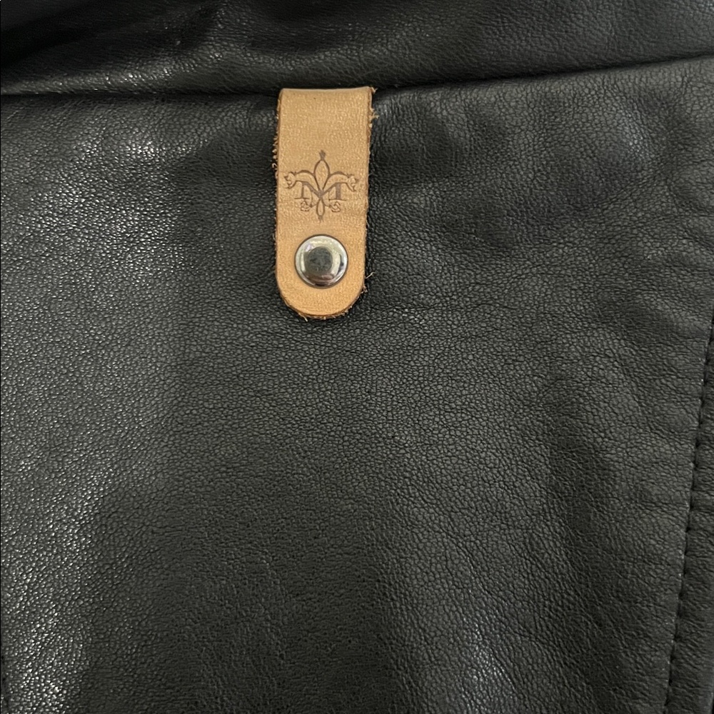 Mackage Black Leather Asymmetrical Moto Jacket - Picture 5 of 12